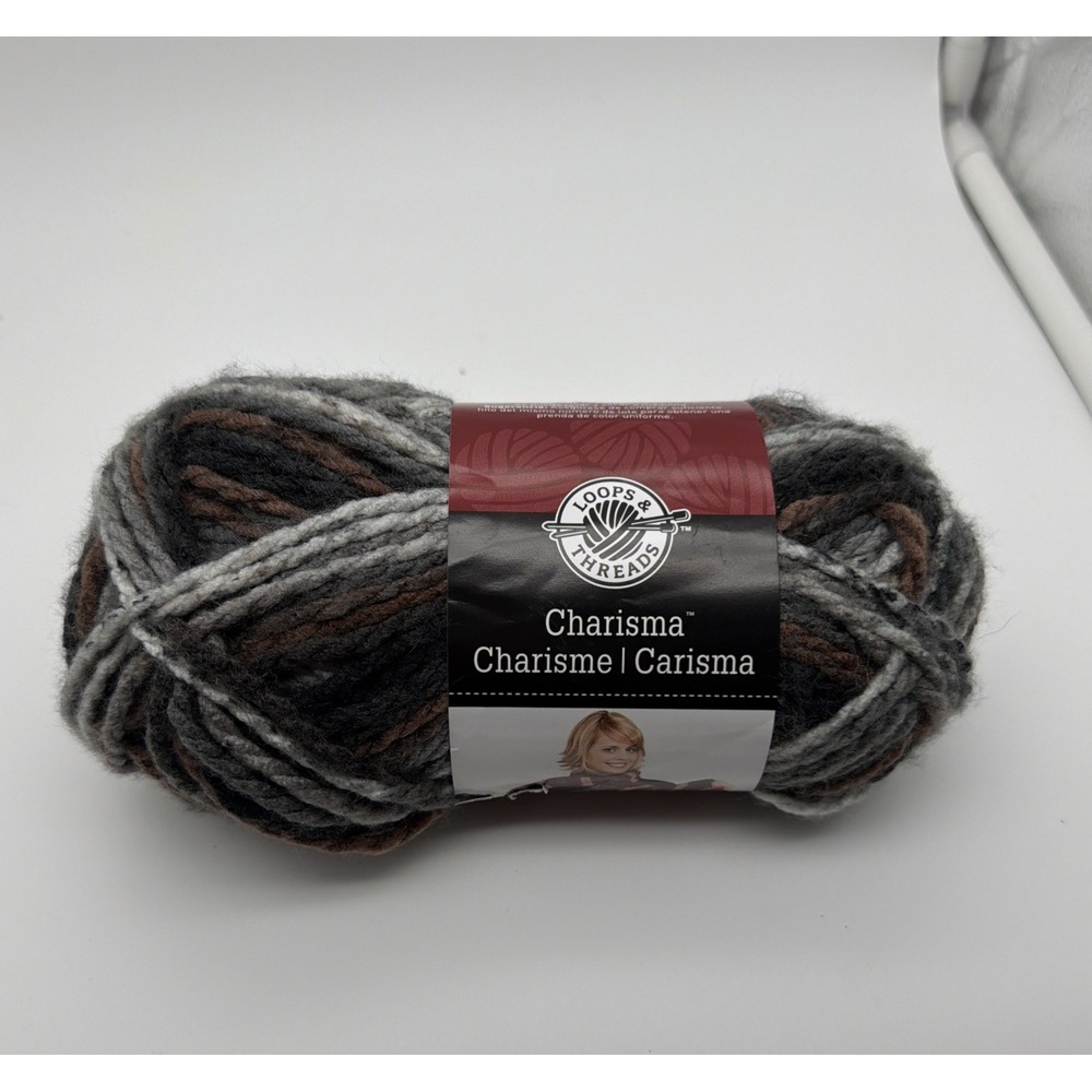 Loops & Threads Charisma Yarn -  Ashes 15 - 100 % Acrylic - 109 Yds / 3.5 oz